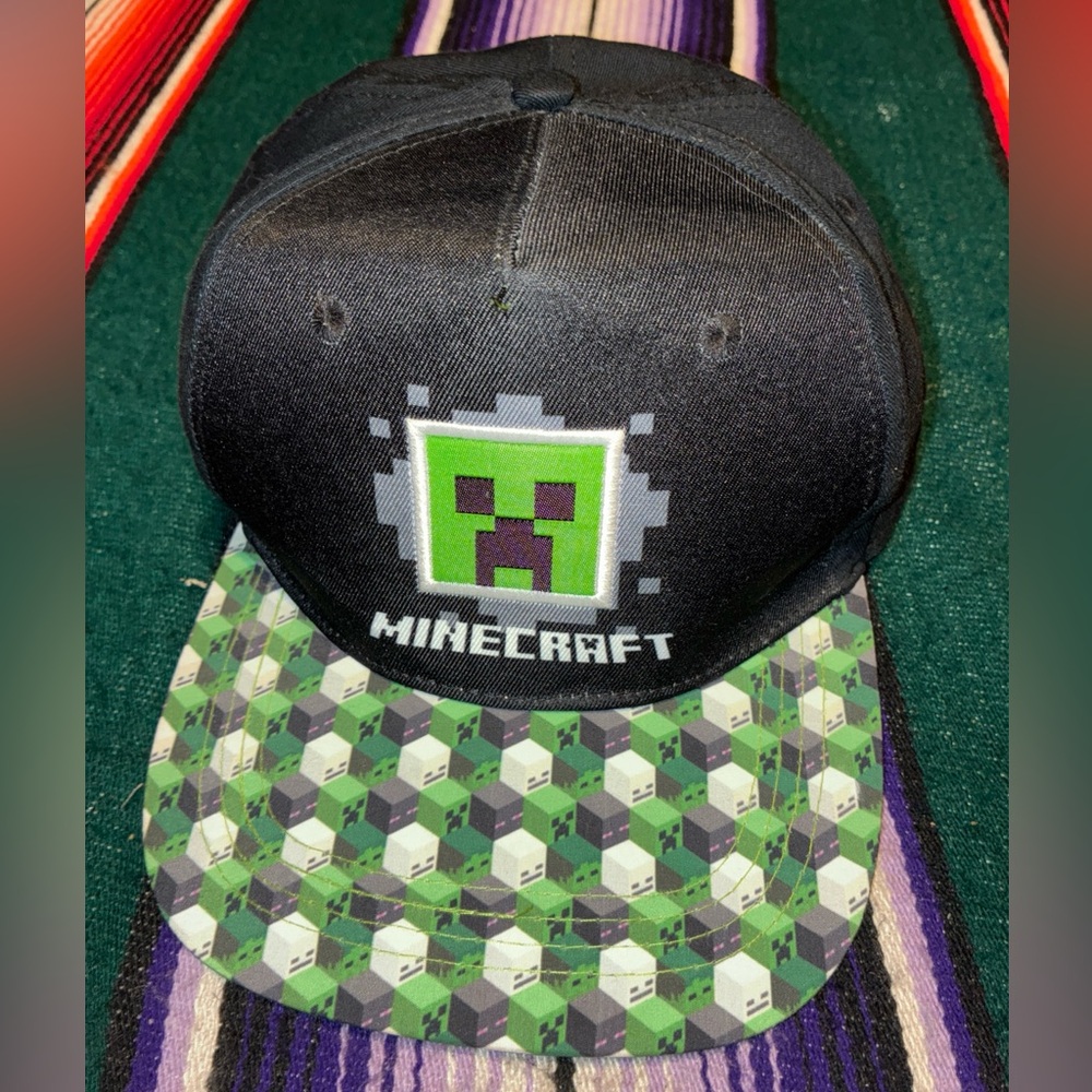 Minecraft Creeper Snapback Hat Adjustable